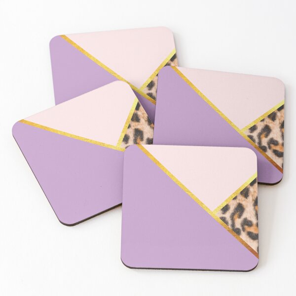 Item preview, Abstract leopard print, color blocking purple designed and sold by ColorsHappiness.