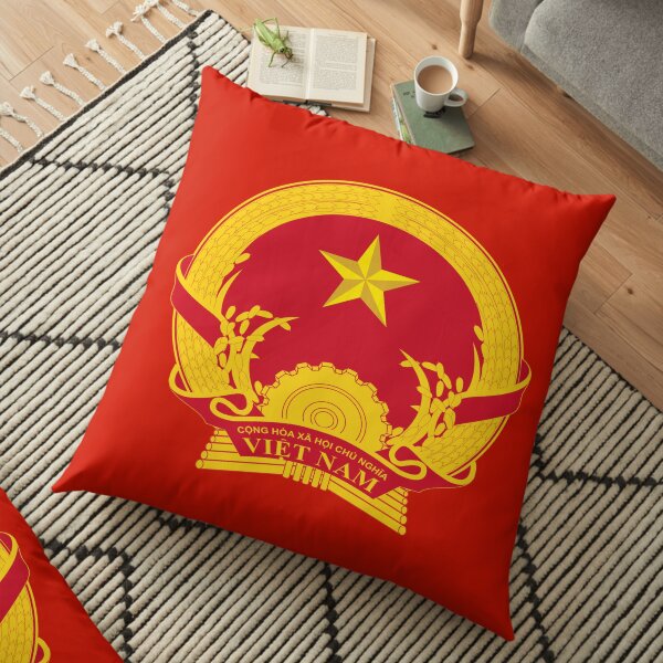 Vietnam Red Floor Pillow