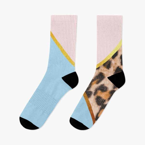 Item preview, Abstract leopard print, color blocking blue designed and sold by ColorsHappiness.