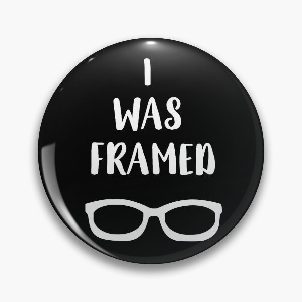 Item preview, I Was Framed Pun Quote Eyeglasses designed and sold by Primroaddesigns.