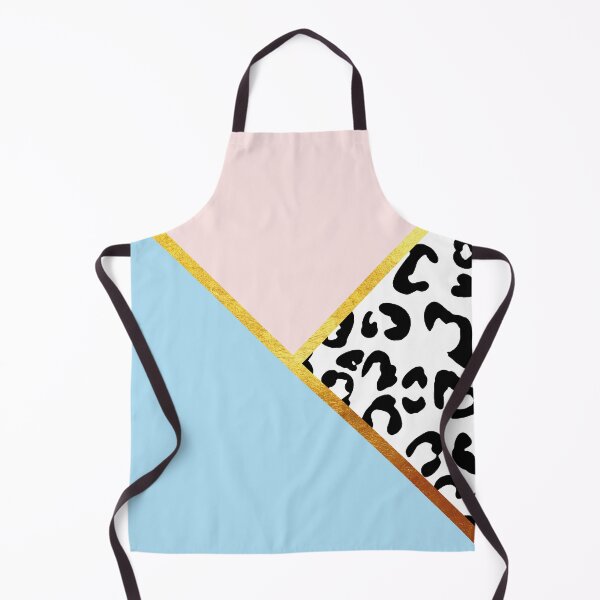 Item preview, Abstract black and white leopard print, color blocking blue designed and sold by ColorsHappiness.