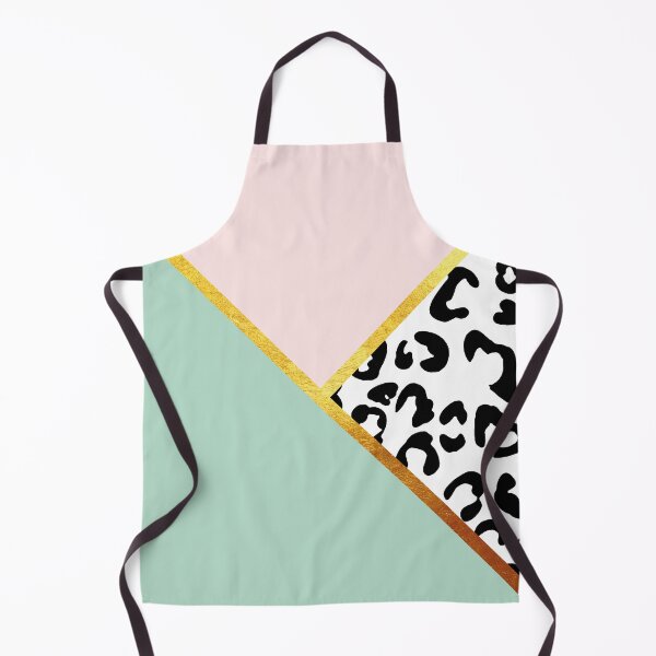 Item preview, Abstract black and white leopard print, color blocking green designed and sold by ColorsHappiness.