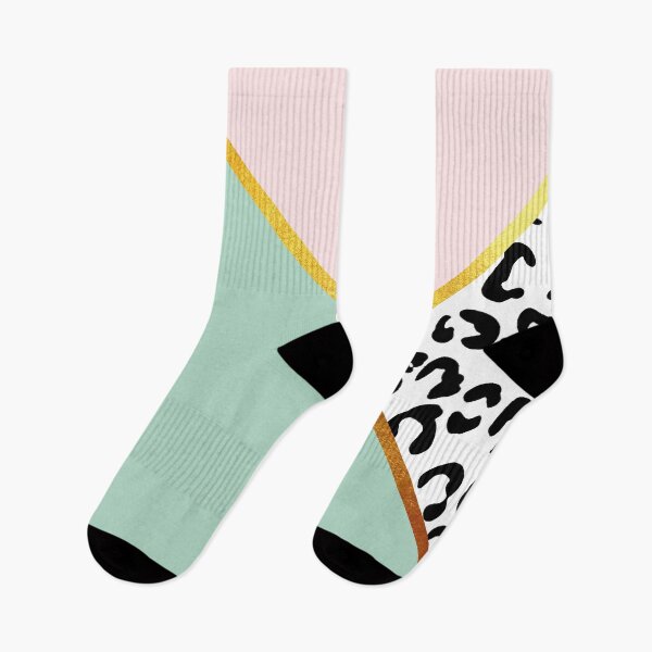 Item preview, Abstract black and white leopard print, color blocking green designed and sold by ColorsHappiness.