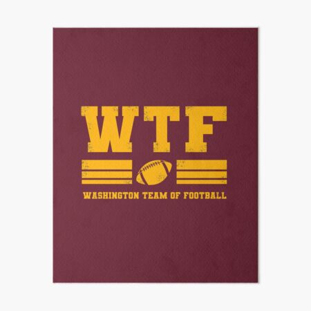 WTF Washington Team Football Oval Magnet (4x6)