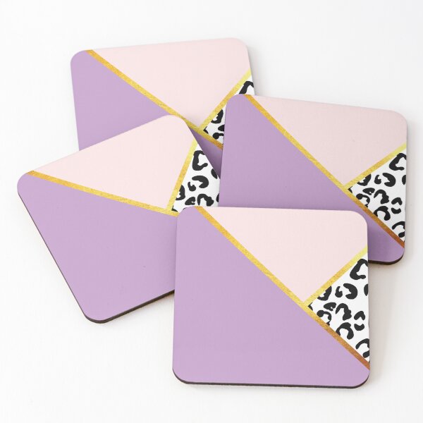 Item preview, Copy of Abstract black and white leopard print, color blocking purple designed and sold by ColorsHappiness.