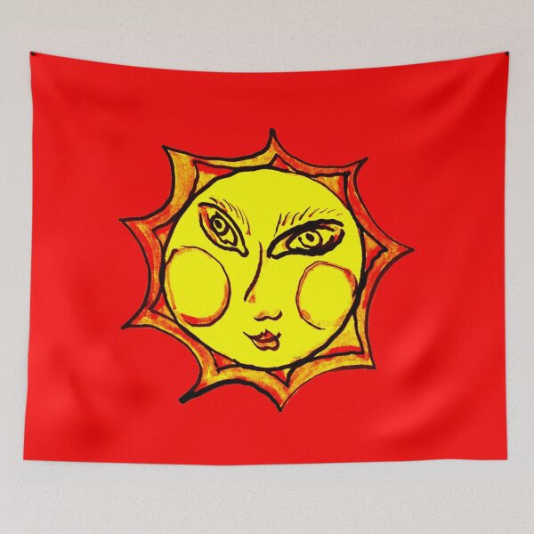 Item preview, Smiling Yellow Sun Red Sky designed and sold by Istvan Ocztos.
