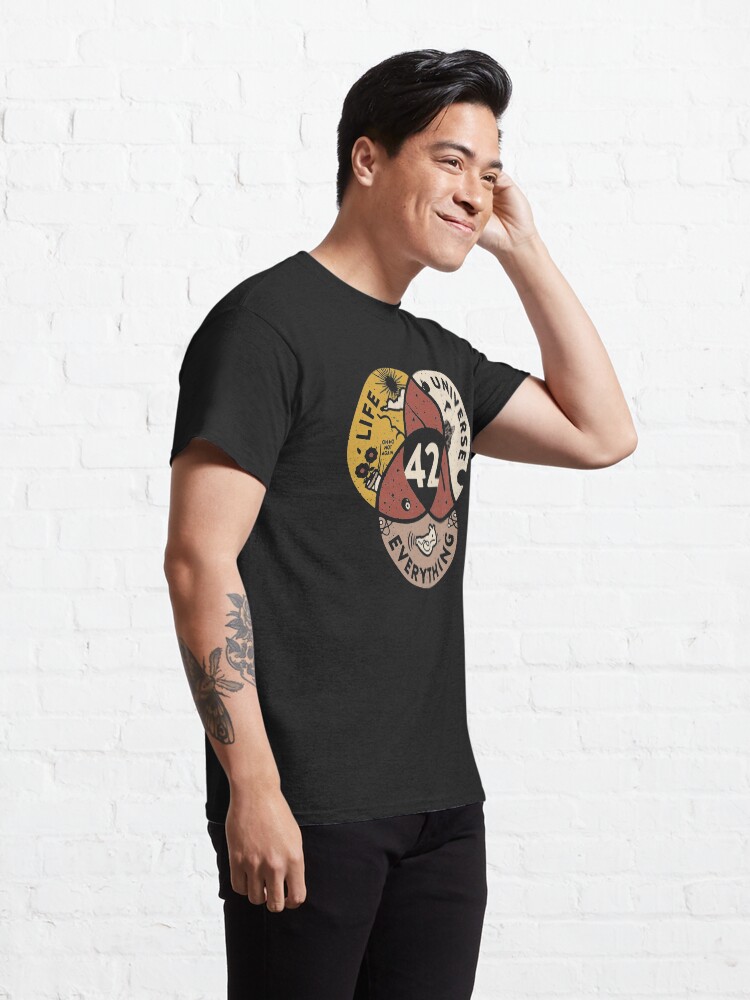 Alternate view of 42-Life-Universe-everything Classic T-Shirt