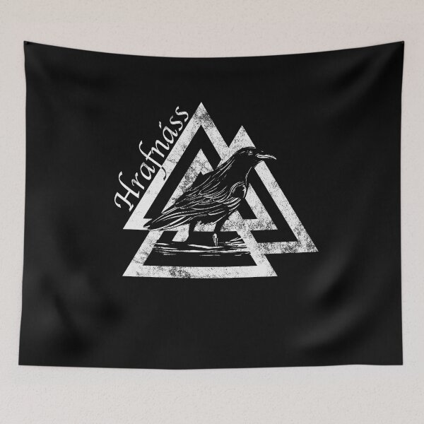 Item preview, Odins Raven Valknut Ravengod Island Hrafnass Viking designed and sold by RJ-Art.