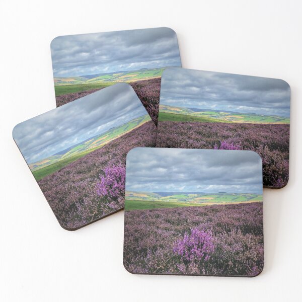 Item preview, A splash of purple looking over Lauder from Lauder Moor, Scottish Borders designed and sold by yourscotborders.