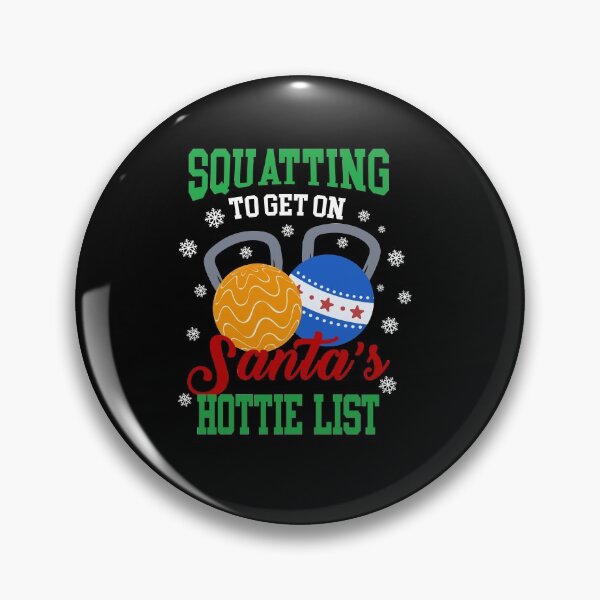 Item preview, Squatting To Get On Santa'sHottie List - Bodybuilding Gift designed and sold by TheSpezialMug.