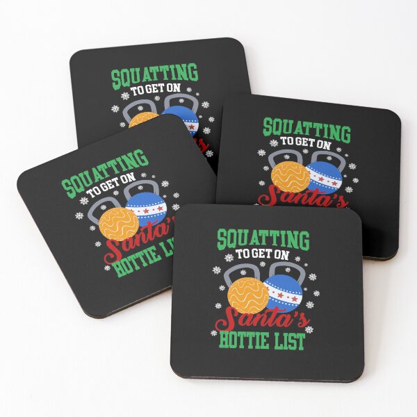 Item preview, Squatting To Get On Santa'sHottie List - Bodybuilding Gift designed and sold by TheSpezialMug.