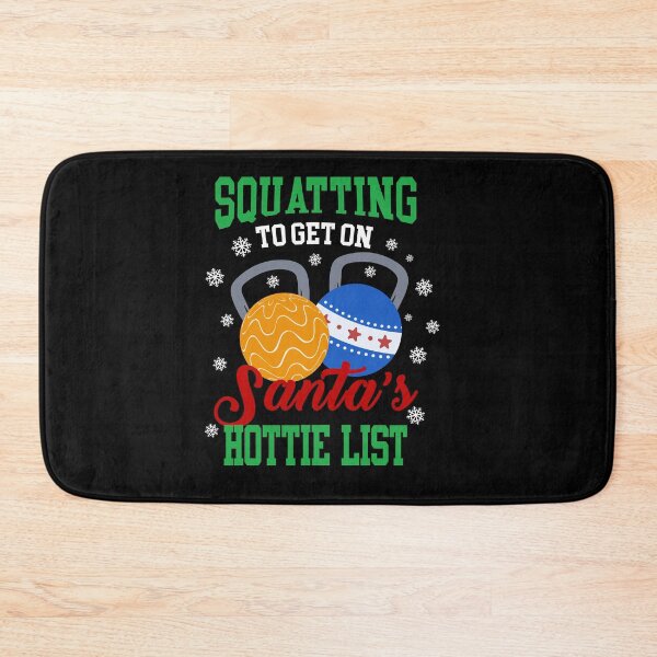 Item preview, Squatting To Get On Santa'sHottie List - Bodybuilding Gift designed and sold by TheSpezialMug.