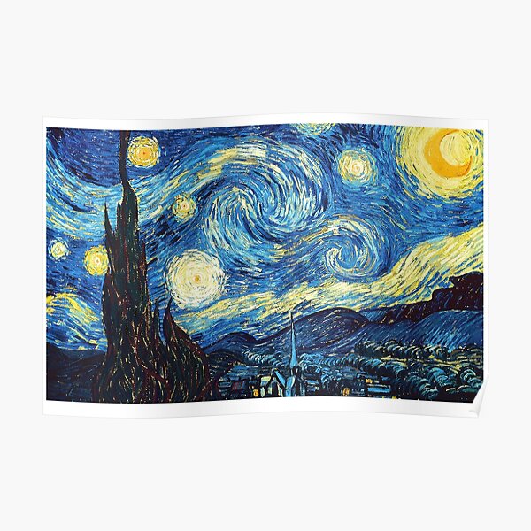 the starry night by van gogh Poster