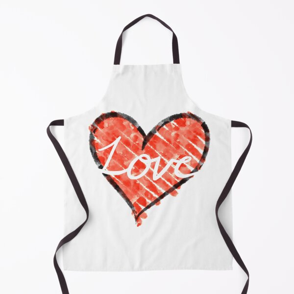 Item preview, Doodle heart water color with Love text designed and sold by maipadpro.