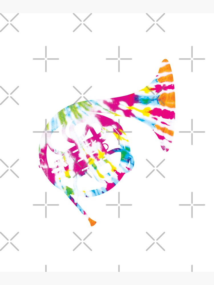 Thumbnail 5 von 5, Stofftasche, French Horn Tie Dye designt und verkauft von orlumbuspirate.