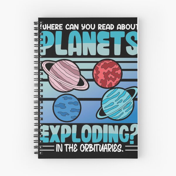 Item preview, Reading about Planets exploding look the Orbituari designed and sold by Grinover.