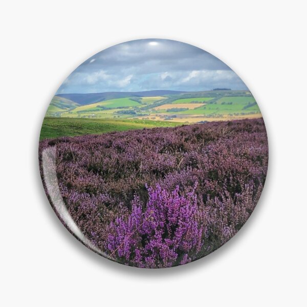 Item preview, A splash of purple looking over Lauder from Lauder Moor, Scottish Borders designed and sold by yourscotborders.
