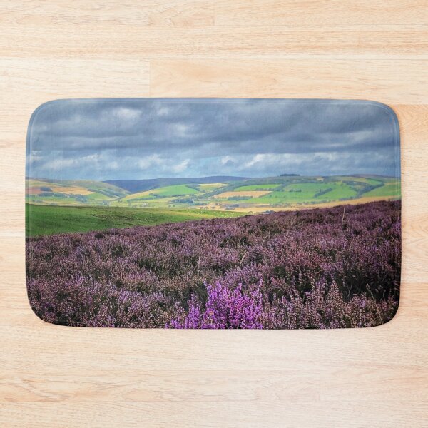 Item preview, A splash of purple looking over Lauder from Lauder Moor, Scottish Borders designed and sold by yourscotborders.