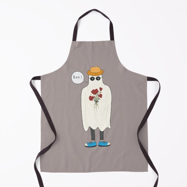Item preview, Funny Ghost with bucket hat and roses for Halloween designed and sold by yselle.