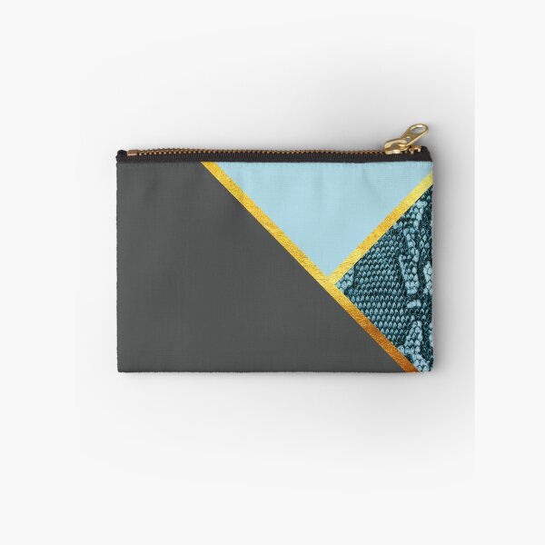 Item preview, Abstract snake print, color blocking blue, grey designed and sold by ColorsHappiness.