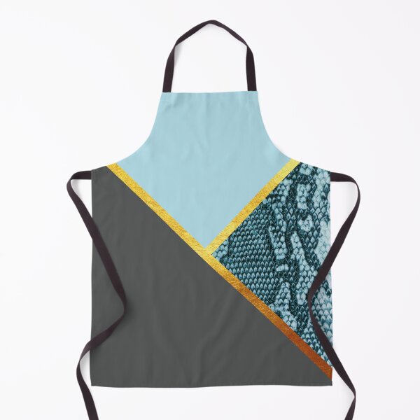 Item preview, Abstract snake print, color blocking blue, grey designed and sold by ColorsHappiness.