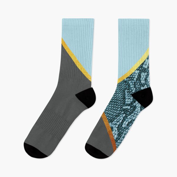 Item preview, Abstract snake print, color blocking blue, grey designed and sold by ColorsHappiness.
