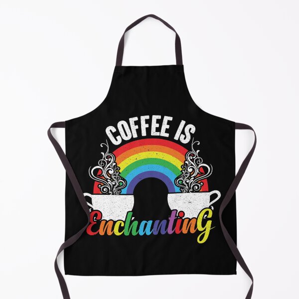 Item preview, Coffee Is Enchanting - Steaming Java Under The Rainbow designed and sold by GravitiTees.