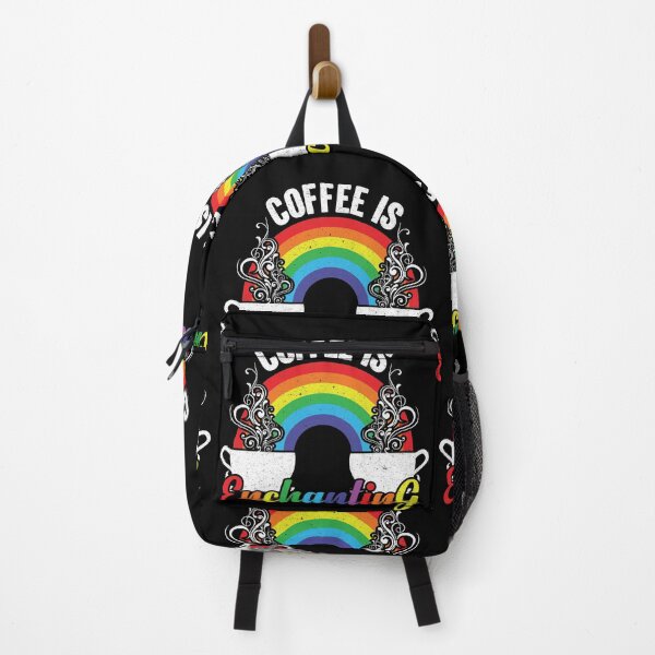 Item preview, Coffee Is Enchanting - Steaming Java Under The Rainbow designed and sold by GravitiTees.