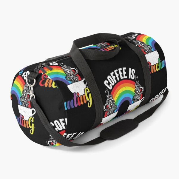 Item preview, Coffee Is Enchanting - Steaming Java Under The Rainbow designed and sold by GravitiTees.
