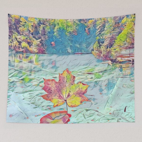Item preview, Autumn in Blausee - Lakeside Flowers designed and sold by Galathi Designs.