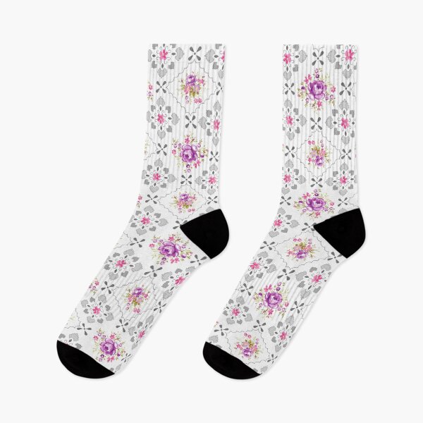 Item preview, gorgeous shapes with beautiful flowers designed and sold by galaxy-bedding.
