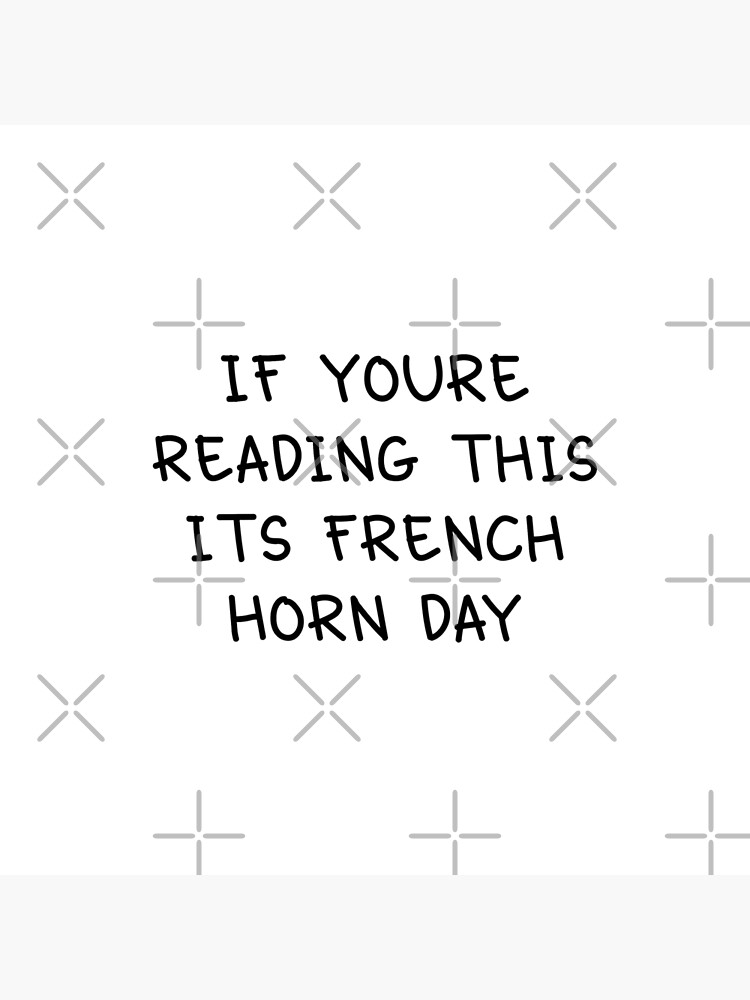 Thumbnail 2 von 2, Stofftasche, French Horn Day. designt und verkauft von orlumbuspirate.