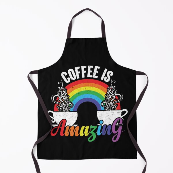 Item preview, Coffee Is Amazing - Steaming Java Under The Rainbow designed and sold by GravitiTees.