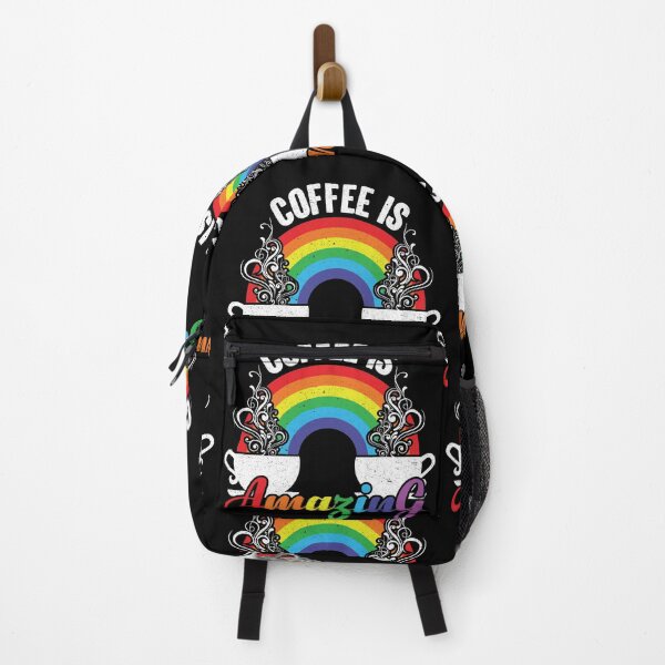 Item preview, Coffee Is Amazing - Steaming Java Under The Rainbow designed and sold by GravitiTees.