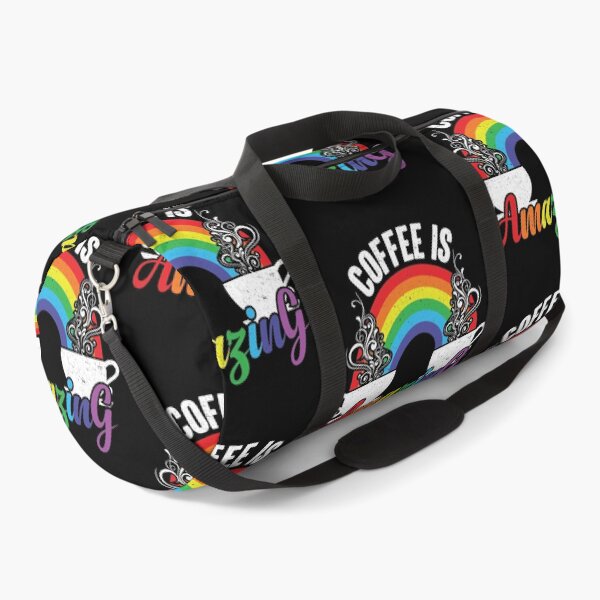 Item preview, Coffee Is Amazing - Steaming Java Under The Rainbow designed and sold by GravitiTees.