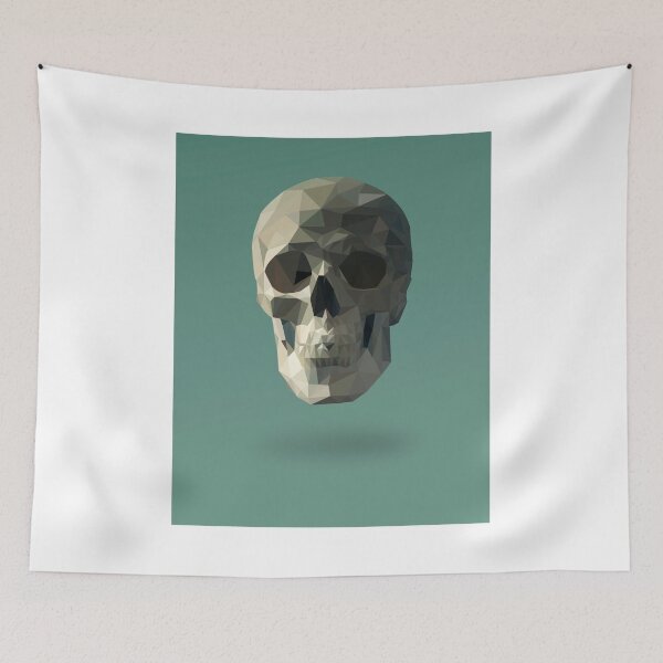 Artikelvorschau, Low Poly Skull entworfen und verkauft von paulgrand.