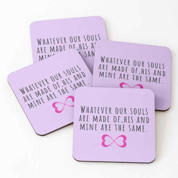 Item preview, Whatever our souls are made of | After Hessa Quote Purple Variant designed and sold by BloompodDesigns.