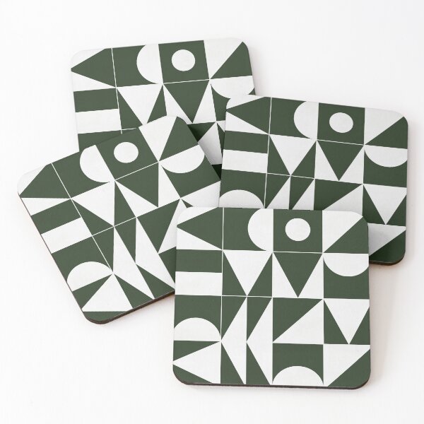 Item preview, My Favorite Geometric Patterns No.15 - Deep Green designed and sold by Zoltan Ratko.