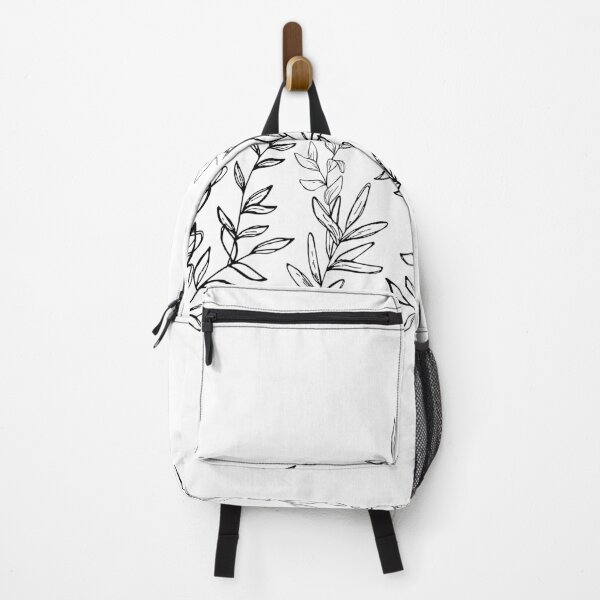 Item preview, Scandinavian Black and White Minimalist Plant Pattern designed and sold by A. P..