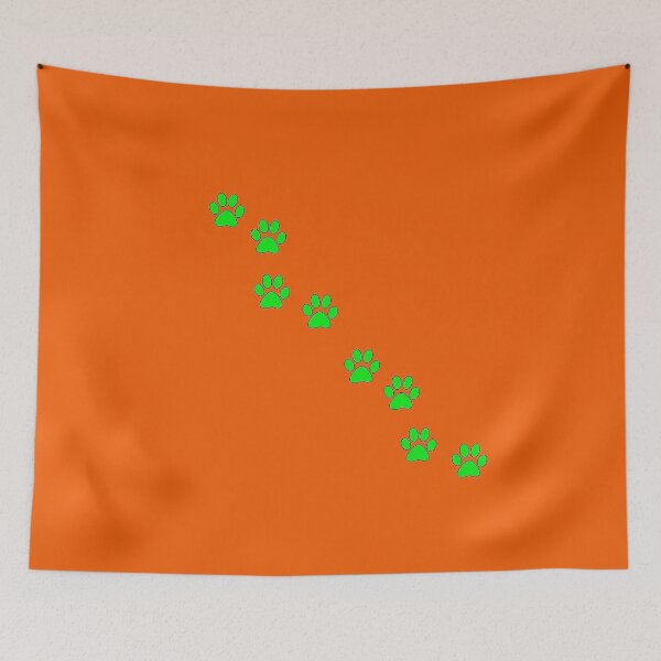 Item preview, Halloween Paw Prints - Cat Paw Track designed and sold by MadandMean.