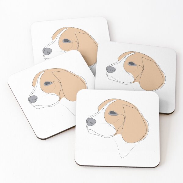 Item preview, Beagle dog - c - one line drawing designed and sold by addillum.