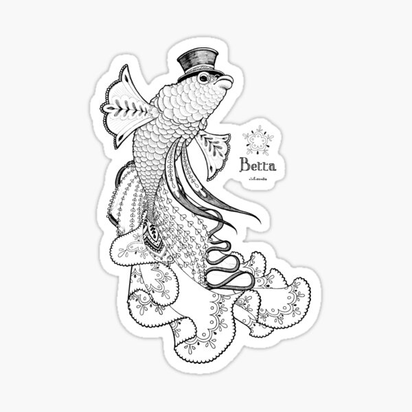 Betta II Sticker
