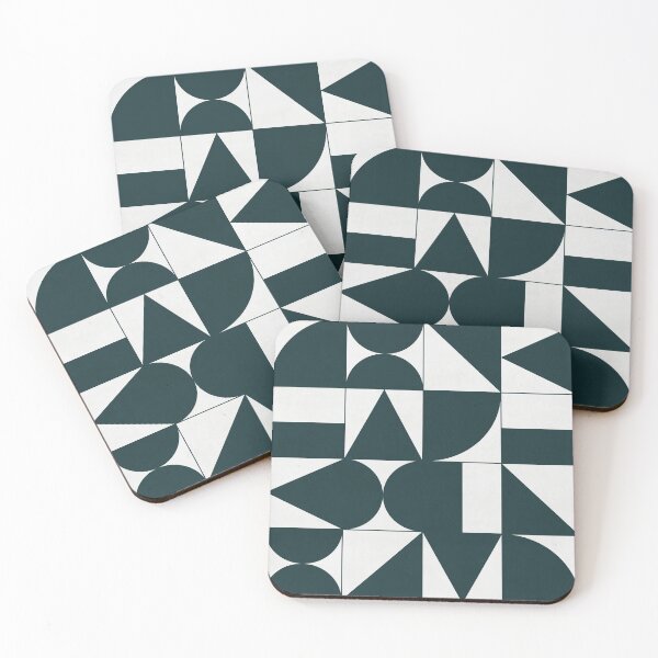 Item preview, My Favorite Geometric Patterns No.17 - Green Tinted Navy Blue designed and sold by Zoltan Ratko.
