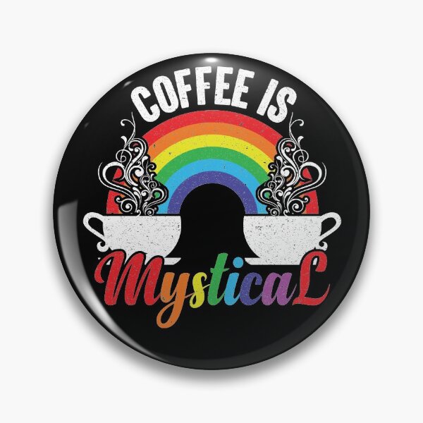 Item preview, Coffee Is Mystical - Steaming Java Under The Rainbow designed and sold by GravitiTees.