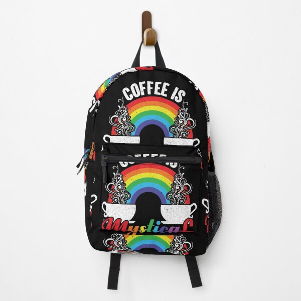 Item preview, Coffee Is Mystical - Steaming Java Under The Rainbow designed and sold by GravitiTees.