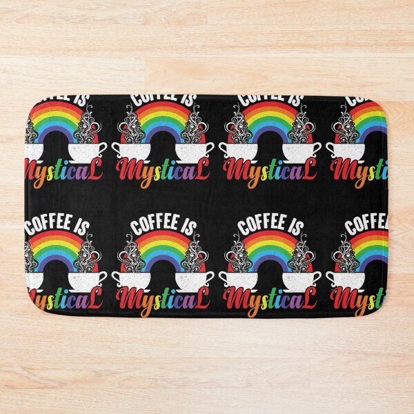 Item preview, Coffee Is Mystical - Steaming Java Under The Rainbow designed and sold by GravitiTees.