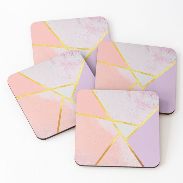 Item preview, Abstract paint print, color blocking pink designed and sold by ColorsHappiness.