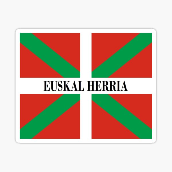 EUSKAL HERRIA EH Autocollant pour Casque de Moto Sticker Identit/é Noir Couleur Sticker