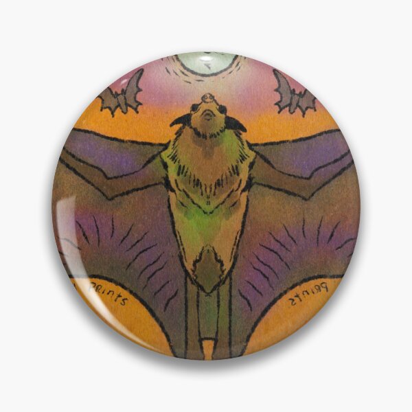 Item preview, flying bat Halloween Illustration designed and sold by Sissy Prints.