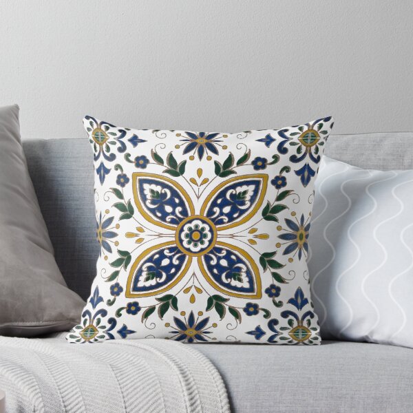 Item preview, Original Tunisian floral ceramic mosaic tiles designed and sold by MariemN.